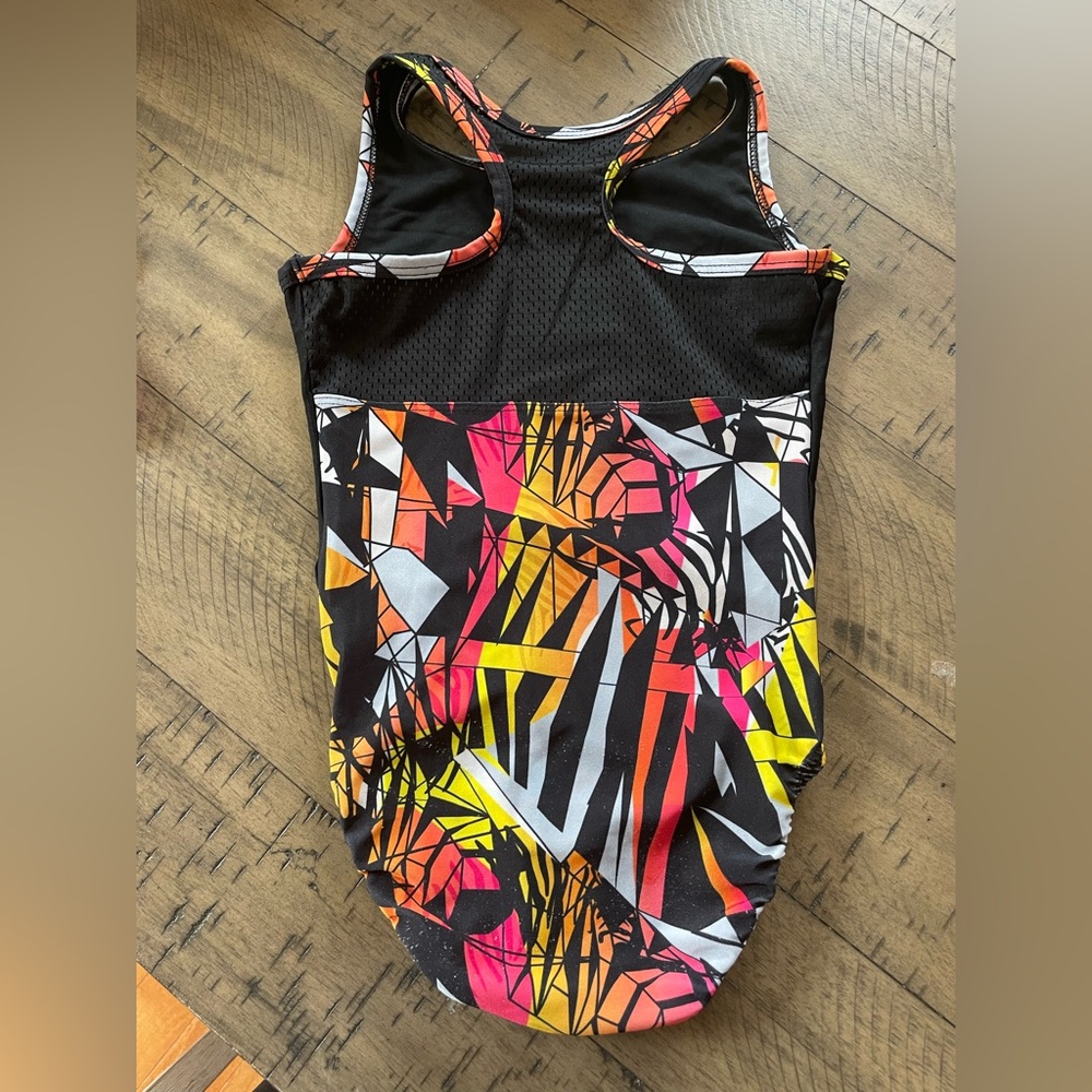 CM Plum Practice wear Leotard -Red/yellows